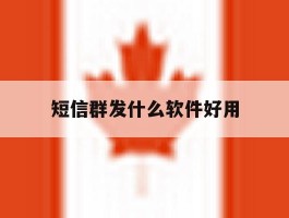 短信群发什么软件好用