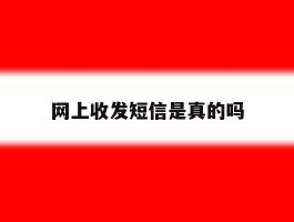 网上收发短信是真的吗