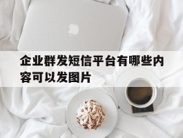 企业群发短信平台有哪些内容可以发图片