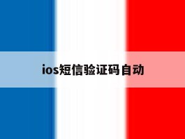 ios短信验证码自动