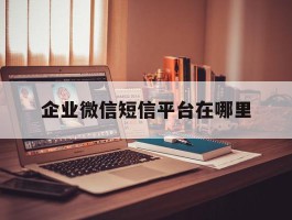 企业微信短信平台在哪里