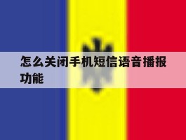 怎么关闭手机短信语音播报功能