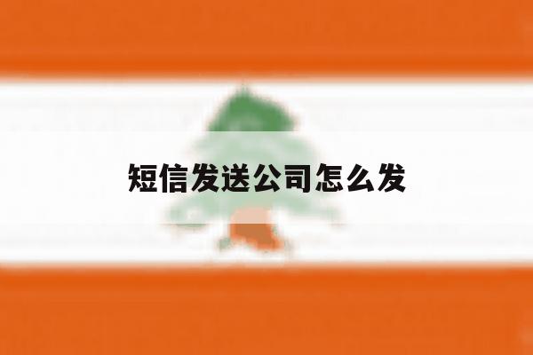 短信发送公司怎么发 短信发送公司怎么发