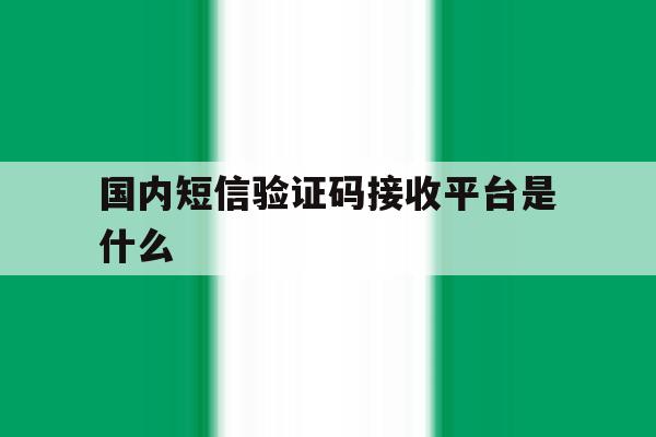 国内短信验证码接收平台是什么 国内短信验证码接收平台是什么