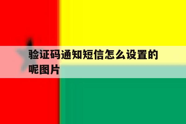 验证码通知短信怎么设置的呢图片 验证码通知短信怎么设置的呢图片