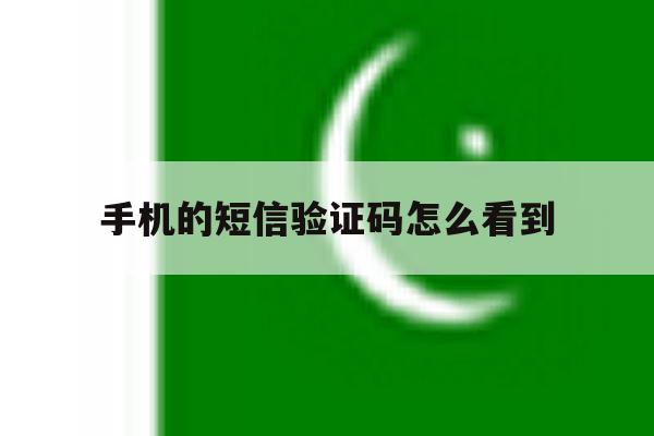 手机的短信验证码怎么看到 手机的短信验证码怎么看到