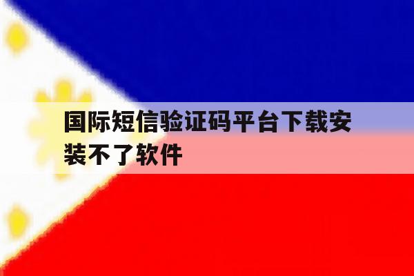 国际短信验证码平台下载安装不了软件 国际短信验证码平台下载安装不了软件