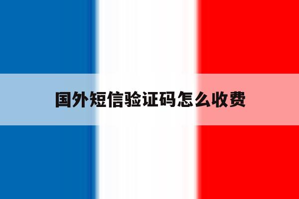国外短信验证码怎么收费 国外短信验证码怎么收费