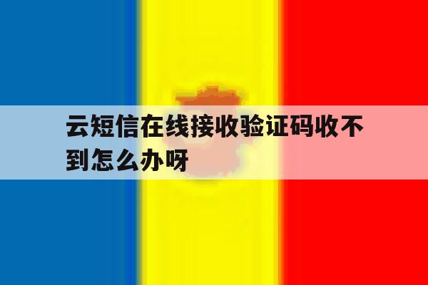 云短信在线接收验证码收不到怎么办呀 云短信在线接收验证码收不到怎么办呀