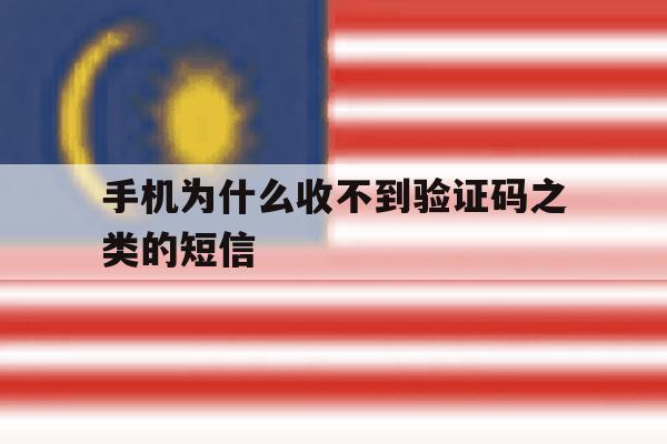 手机为什么收不到验证码之类的短信 手机为什么收不到验证码之类的短信