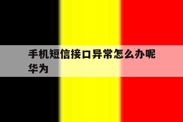 手机短信接口异常怎么办呢华为 手机短信接口异常怎么办呢华为